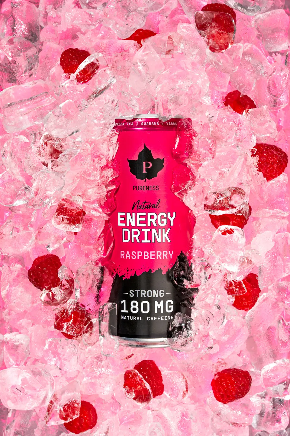 Pureness: Energy Drink Raspberry på is